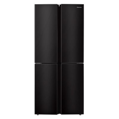 HISENSE 4 Doors Refrigerator 15.1 Cubic (Black Glass) RQ518N4TBU